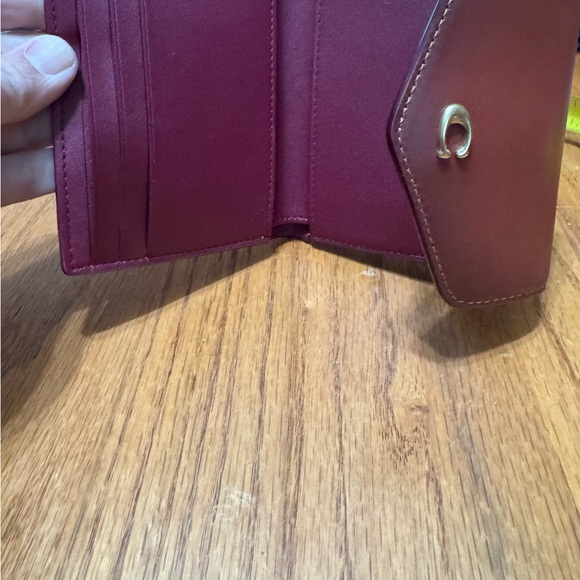 Coach Brown and Tan Women's Wallet - Picture 3 of 6